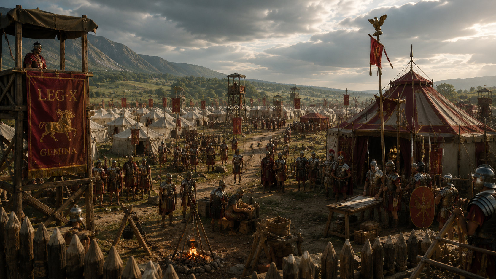 Roman marching camp