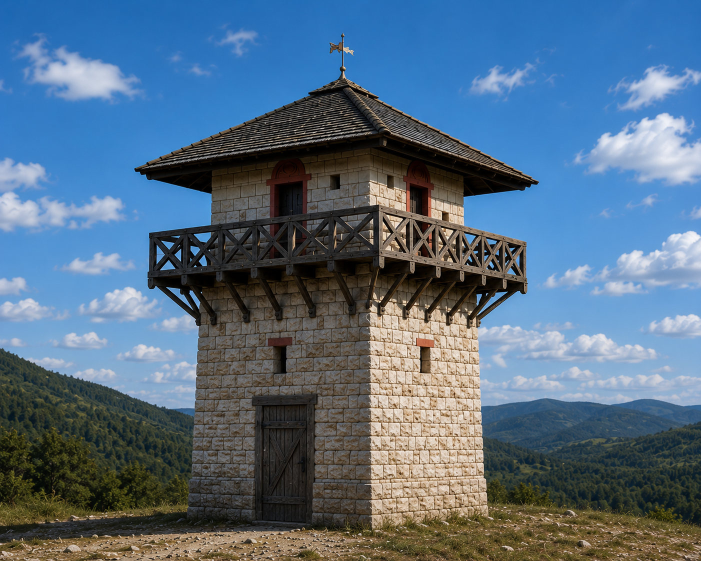 Typical frontier tower